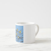 Blauzungenvögel im Winter Espressotasse (Vorderseite Rechts)