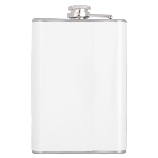 Blauzungenvögel im Winter Flachmann (Rückseite)