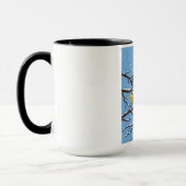 Blauzungenvögel im Winter Tasse (Links)