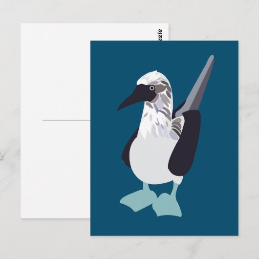 Blauzungenvogel Postkarte (Vorne/Hinten)