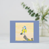Blauzungenvogel Postkarte (Stehend Vorderseite)