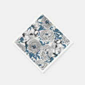 Blauzungenvögel Serviette (Ecke)