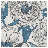 Blauzungenvögel Stoff (Nahaufnahme)