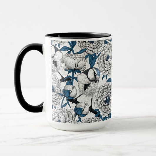 Blauzungenvögel Tasse (Links)