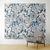 Blauzungenvögel Wandteppich (Beispiel (Horizontal))