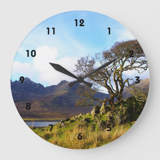 Blaven Isle of Skye Große Wanduhr (Vorderseite)