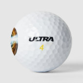 Blazar Black Hole Powered Galaxy Golfball (Logo)