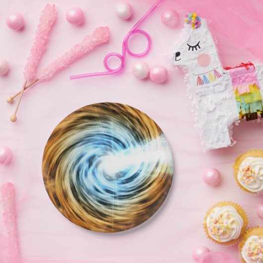 Blazar Black Hole Powered Galaxy Pappteller (Party)