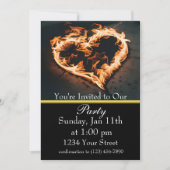 Blaze a Trail to Our Fire Party! Einladung (Vorderseite)