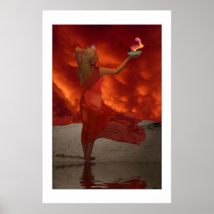 BLAZE DRUCK "GODESS OF FIRE" POSTER