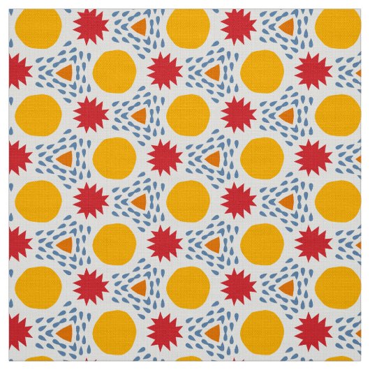 BLAZE - Fun Modernes, farbiges Kid Geometric Stoff (Muster)