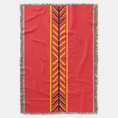 Blaze Mark Red Throw Blanket Murugi Zuhause Decke (Vorderseite Vertikal)