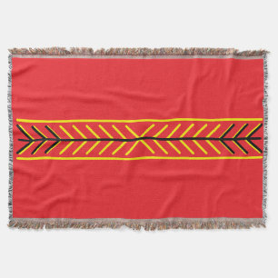 Blaze Mark Red Throw Blanket Murugi Zuhause Decke