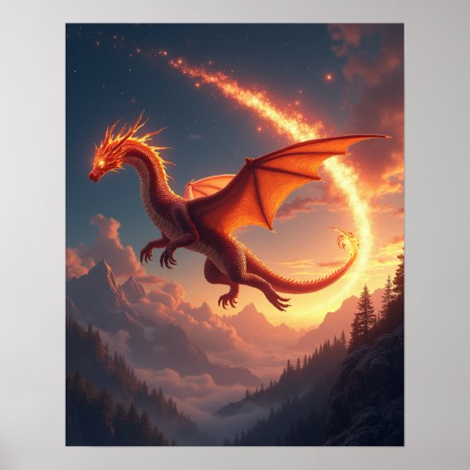 Blaze of the Comet Dragon Poster (Vorne)