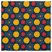 BLAZE - Primäre geometrische Kid-Formen auf blau