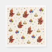 Blaze’s Dino-Mite Freunde Geburtstag Serviette (Vorderseite)