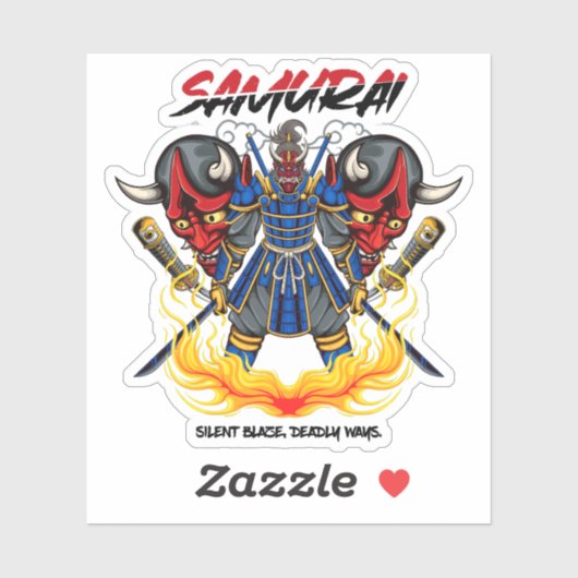 Blaze Samurai Aufkleber (Blatt)
