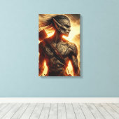 Blazeforge Hunter Leinwanddruck (Insitu (Holzboden))