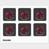 BlazeForge Rotes Pferd Sticker (Blatt)