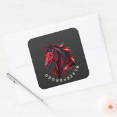 BlazeForge Rotes Pferd Sticker (Umschlag)
