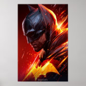 Blazing Bat Hero Digital Art Poster (Vorne)