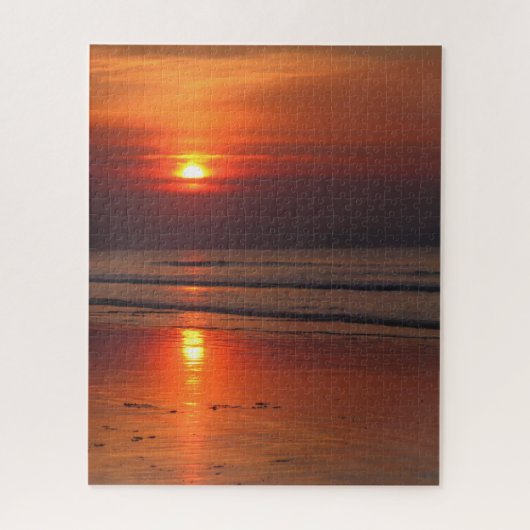 Blazing Beach Sunset - 16x20 - 520 Stk. Puzzle (Vertikal)