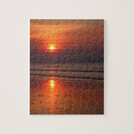 Blazing Beach Sunset - 8x10 - 110 Stk. Puzzle