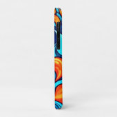 Blazing Blue Abstrakt Case-Mate iPhone Hülle (Hinten/Links)