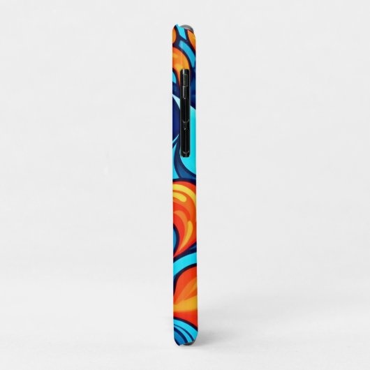 Blazing Blue Abstrakt Case-Mate iPhone Hülle (Hinten/Links)