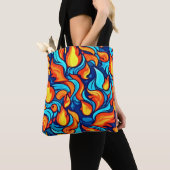 Blazing Blue Abstrakt Tasche (Von Nahem)