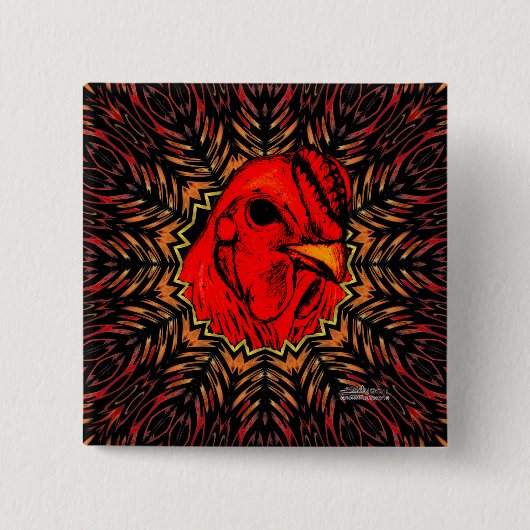 Blazing Brahma Button (Vorderseite)