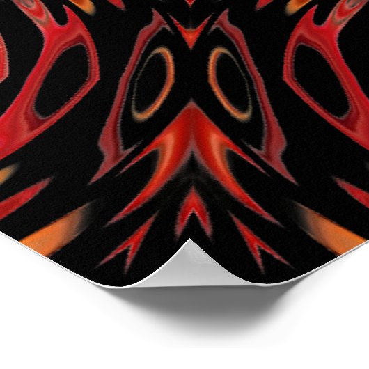 Blazing Brahma Poster (Ecke)