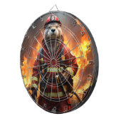 **"Blazing Brawn: The Otter Firefighter"*** Dartscheibe (Vorderseite rechts)