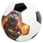 **"Blazing Brawn: The Otter Firefighter"*** Fußball (Dreiviertel)