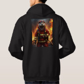 **"Blazing Brawn: The Otter Firefighter"*** Hoodie (Rückseite)