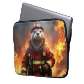 **"Blazing Brawn: The Otter Firefighter"*** Laptopschutzhülle (Vorderseite Links)