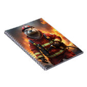 **"Blazing Brawn: The Otter Firefighter"*** Notizblock (Rechte Seite)