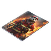 **"Blazing Brawn: The Otter Firefighter"*** Notizblock (Linke Seite)