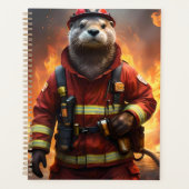**"Blazing Brawn: The Otter Firefighter"*** Planer (Vorderseite)