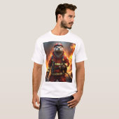 **"Blazing Brawn: The Otter Firefighter"*** T-Shirt (Vorne ganz)
