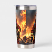 **"Blazing Brawn: The Otter Firefighter"*** Thermobecher (Rechts)