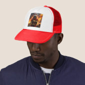 **"Blazing Brawn: The Otter Firefighter"*** Truckerkappe (Beispiel)