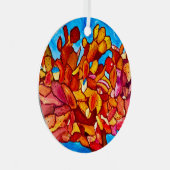 Blazing Cactus Metal Ornament (Vorderseite Rechts)