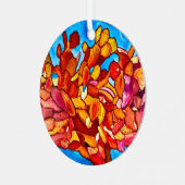 Blazing Cactus Metal Ornament Aus Metall (Vorderseite links)