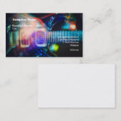 Blazing Electric Guitar Visitenkarte (Vorne/Hinten)
