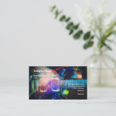 Blazing Electric Guitar Visitenkarte (Stehend Vorderseite)