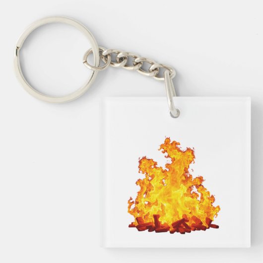 Blazing Fire Acrylic Schlüsselanhänger (Vorderseite)