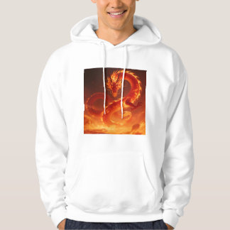 Blazing Fire Dragon | Mythical Flame Dragon Fantas Hoodie