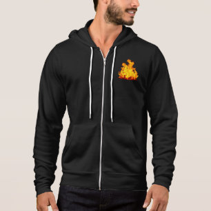 Blazing Fire Men Bella+Leinwand Full-Zip Hoodie