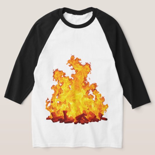 Blazing Fire Men's Basic 3/4 Sleeve Raglan T - Shi T-Shirt (Ablage )